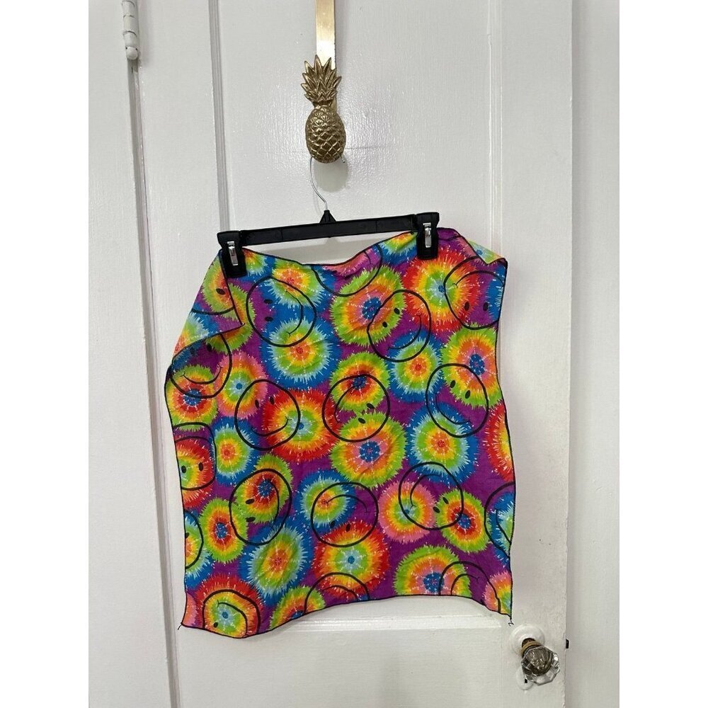 Rainbow tie-dye face bandanna